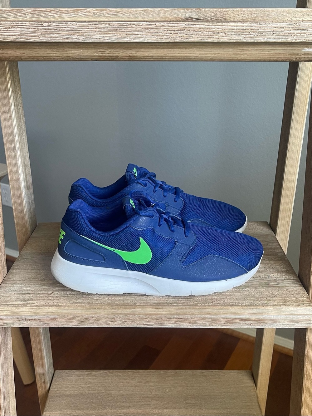 Nike Kaishi Run Trainer Youth Running Shoes Blue Green US 7Y Flex Sole Light